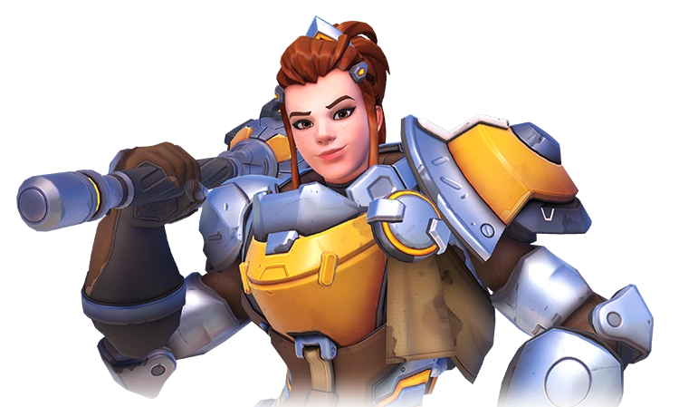 Brigitte is one of the support heroes of Overwatch. She is a skilled metalsmith and mechanic, who accompanies Reinhardt as he wanders across Europe. She is the youngest daughter of Torbjörn and his wife Ingrid.